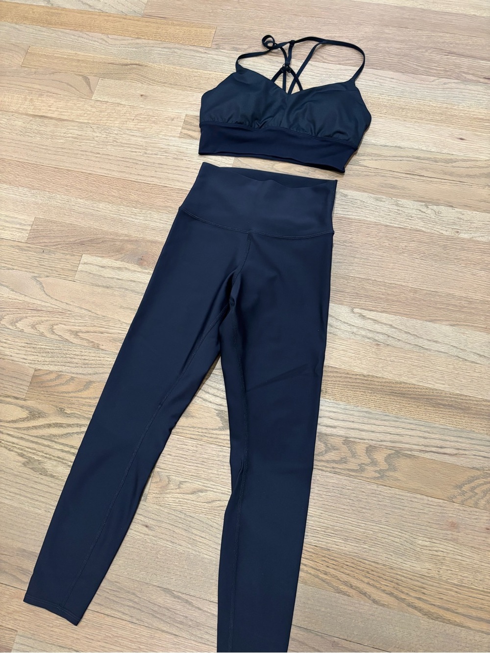 Women's High-Waist Navy Alo Set